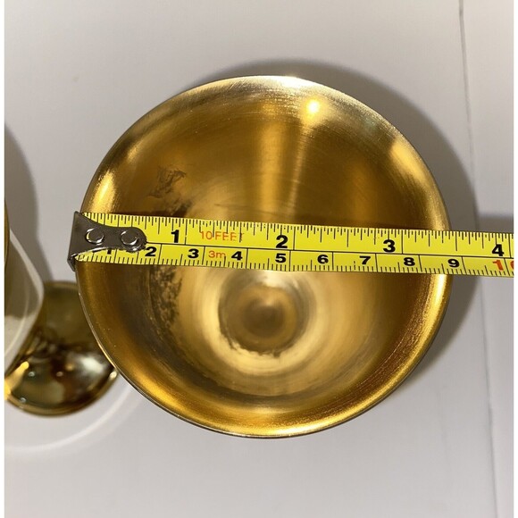 William Adams W.A. Gold Wine Cups Goblets Made In Italy Set Of 2 - Picture 12 of 12